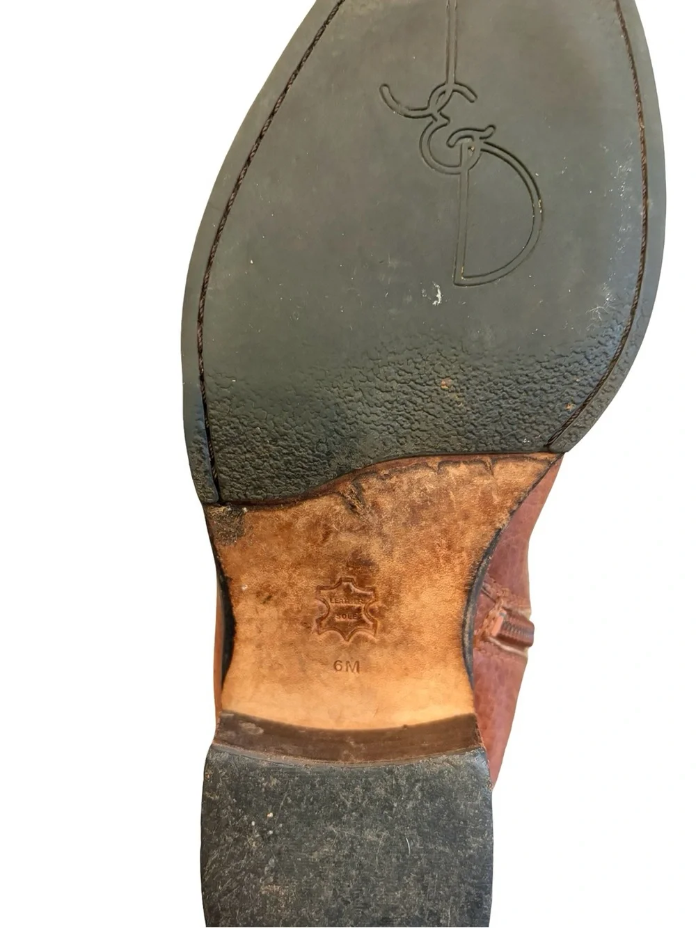 Women's Over-the-Knee Leather Riding Boots in Cognac